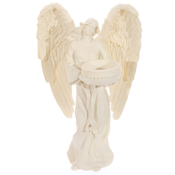 Standing Angel Figurine Tea Light Candle Holder