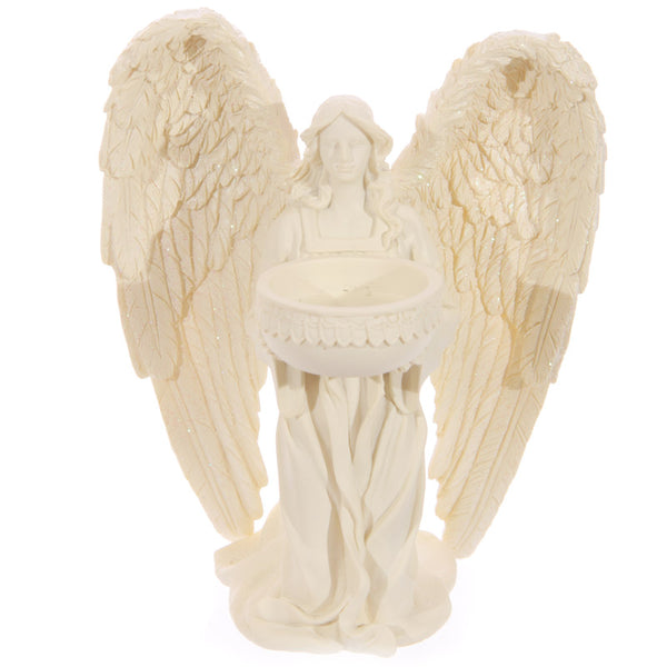 Kneeling Angel Figurine Tea Light Candle Holder