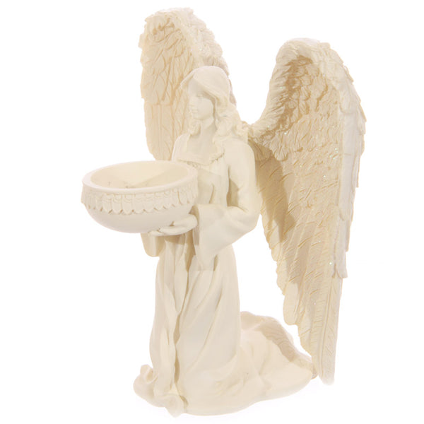 Kneeling Angel Figurine Tea Light Candle Holder