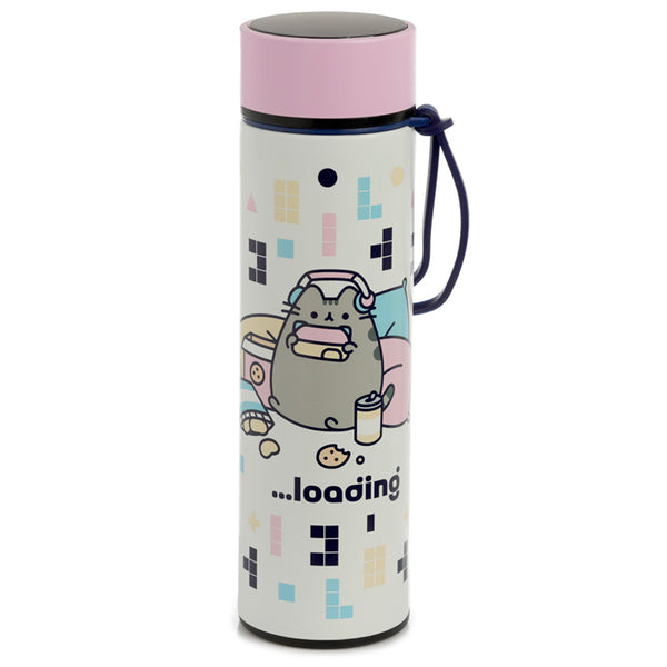 Pusheen Cat Gaming Hot and Cold Digital Thermometer Bottle