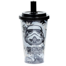 The Original Stormtrooper Shatterproof Double Walled Cup and Straw