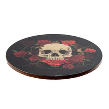 Skulls and Roses Cork Set of 4 Coasters