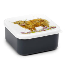 Jan Pashley Highland Coo Cow Lunch Box Set M/L/XL