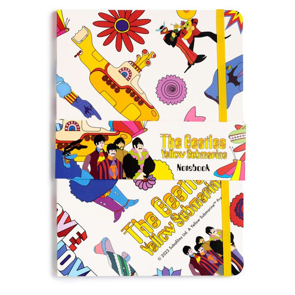 The Beatles Yellow Submarine White Recycled Paper A5 Notebook 2