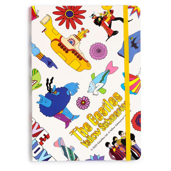The Beatles Yellow Submarine White Recycled Paper A5 Notebook 2