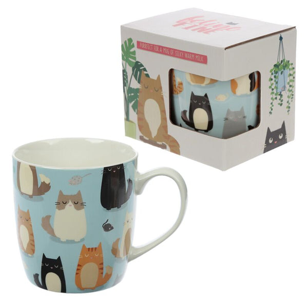 Feline Fine Cat Mug