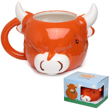 Highland Coo Cow Head Mug