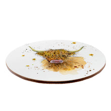 Jan Pashley Highland Coo Cow Mug and Coaster Set