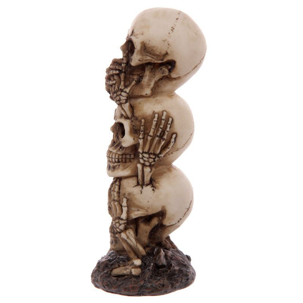 Hear No Speak No See No Evil Skull Totem