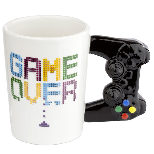 GAME OVER Game Controller Shaped Handle Mug