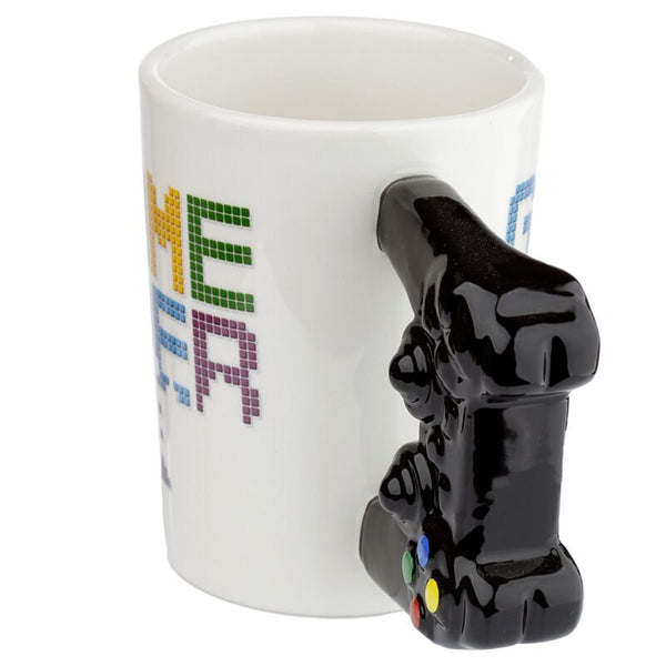 GAME OVER Game Controller Shaped Handle Mug