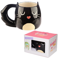 Feline Fine Black Cat Mug
