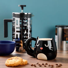Feline Fine Black Cat Mug