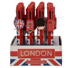 London Souvenir Union Jack Multi Colour Pen (6 Colours)